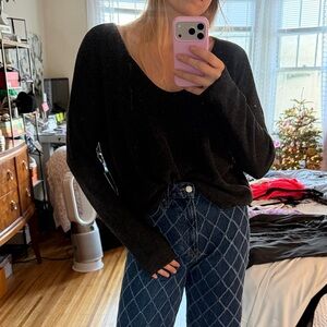 BP Black V-Neck Sweater for Women